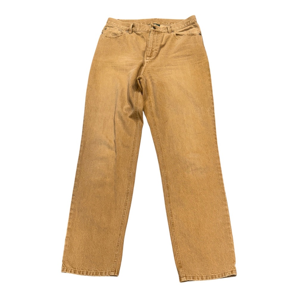 Lauren Ralph Lauren Jeans Co Tan Straight Denim jeans Size 10 Vintage 31x31